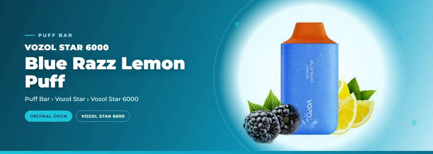 Vozol Star 6000 Blue Razz Lemon Puff