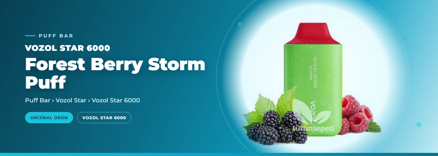 Vozol Star 6000 Forest Berry Storm Puff