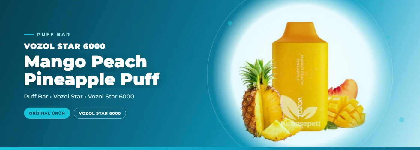 Vozol Star 6000 Mango Peach Pineapple Puff