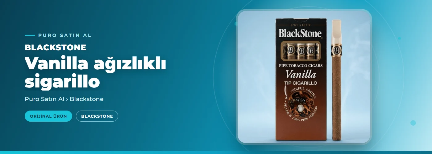 Blackstone Vanilla ağızlıklı sigarillo