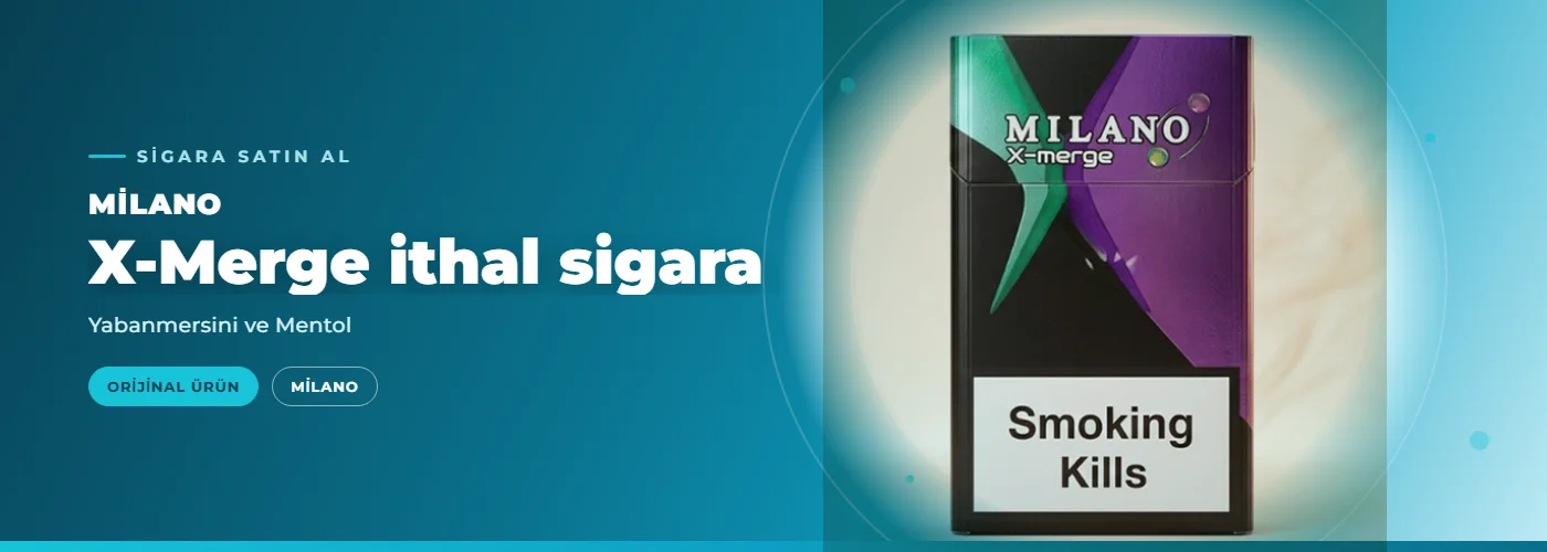 Milano X-Merge ithal sigara – Yabanmersini ve Mentol