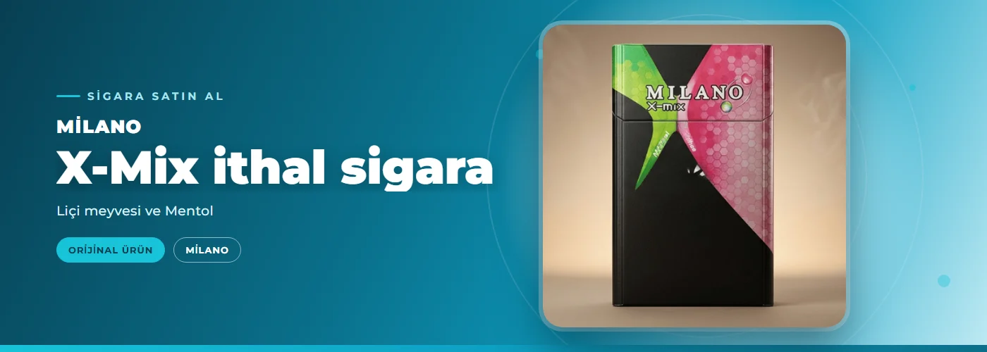 Milano X-Mix ithal sigara – Liçi meyvesi ve Mentol