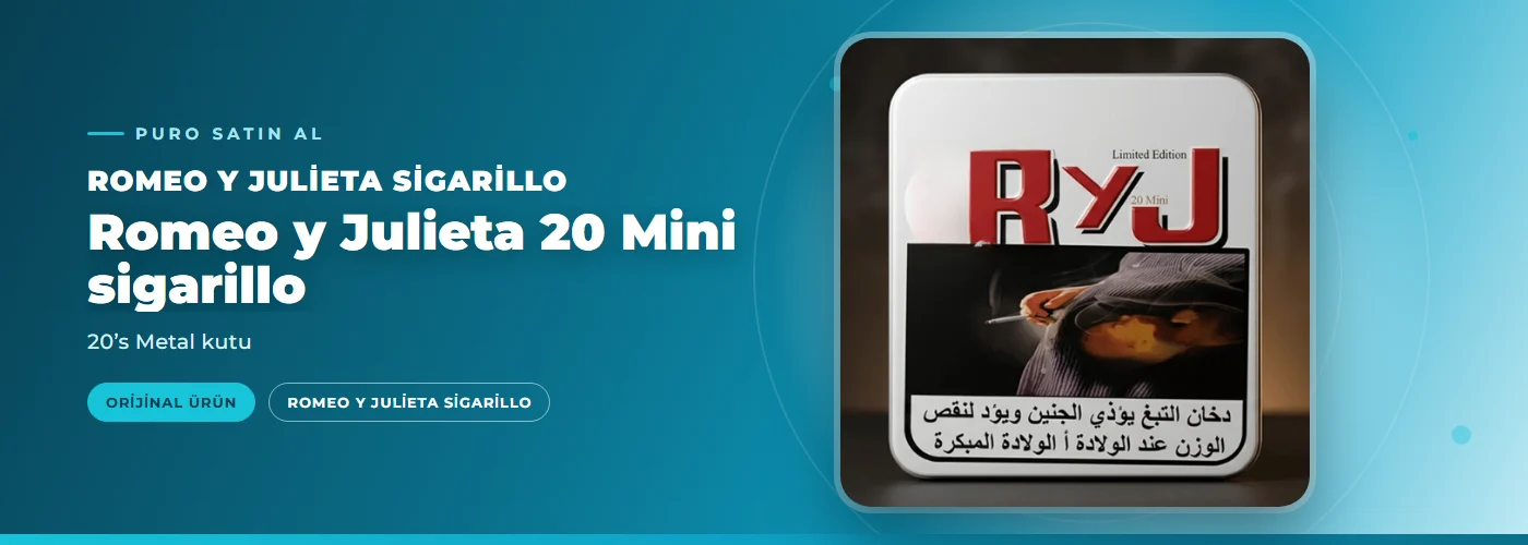 Romeo y Julieta 20 Mini sigarillo – 20’s Metal kutu