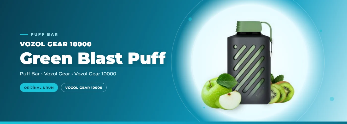 Vozol Gear 10000 Green Blast Puff