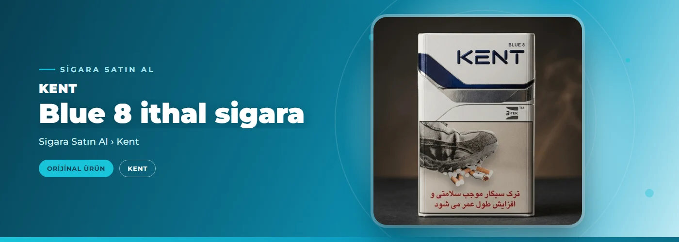 Kent Blue 8 ithal sigara