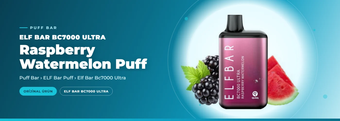 Elf Bar Bc7000 Ultra Raspberry Watermelon Puff