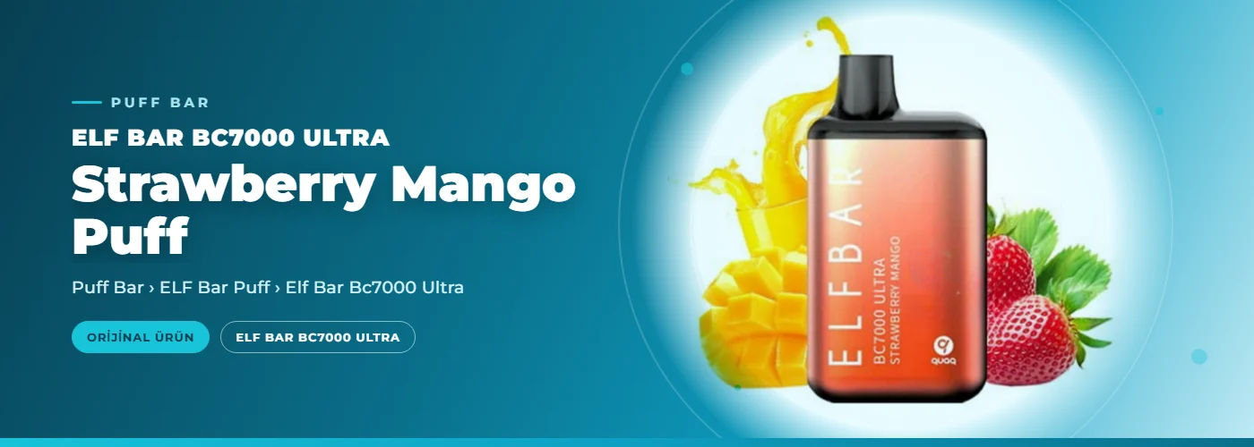 Elf Bar Bc7000 Ultra Strawberry Mango Puff