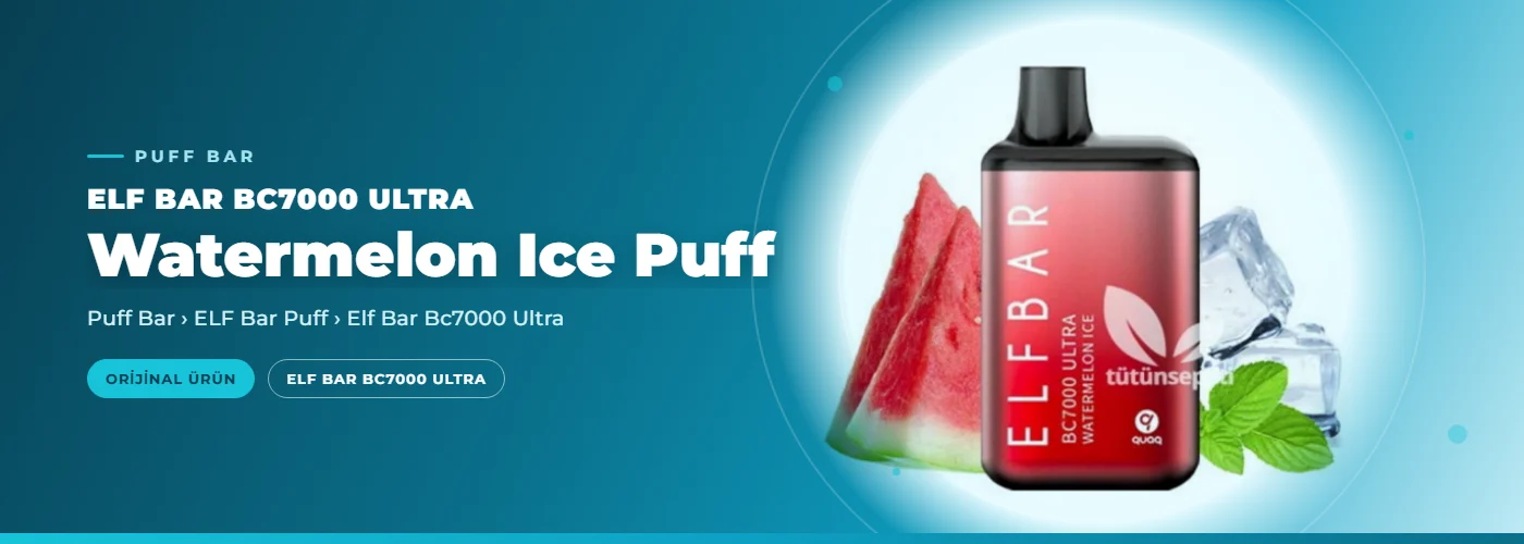 Elf Bar Bc7000 Ultra Watermelon Ice Puff