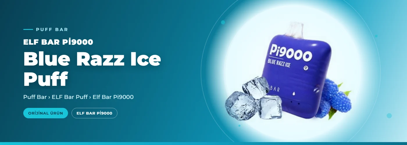 Elf Bar Pi9000 Blue Razz Ice Puff