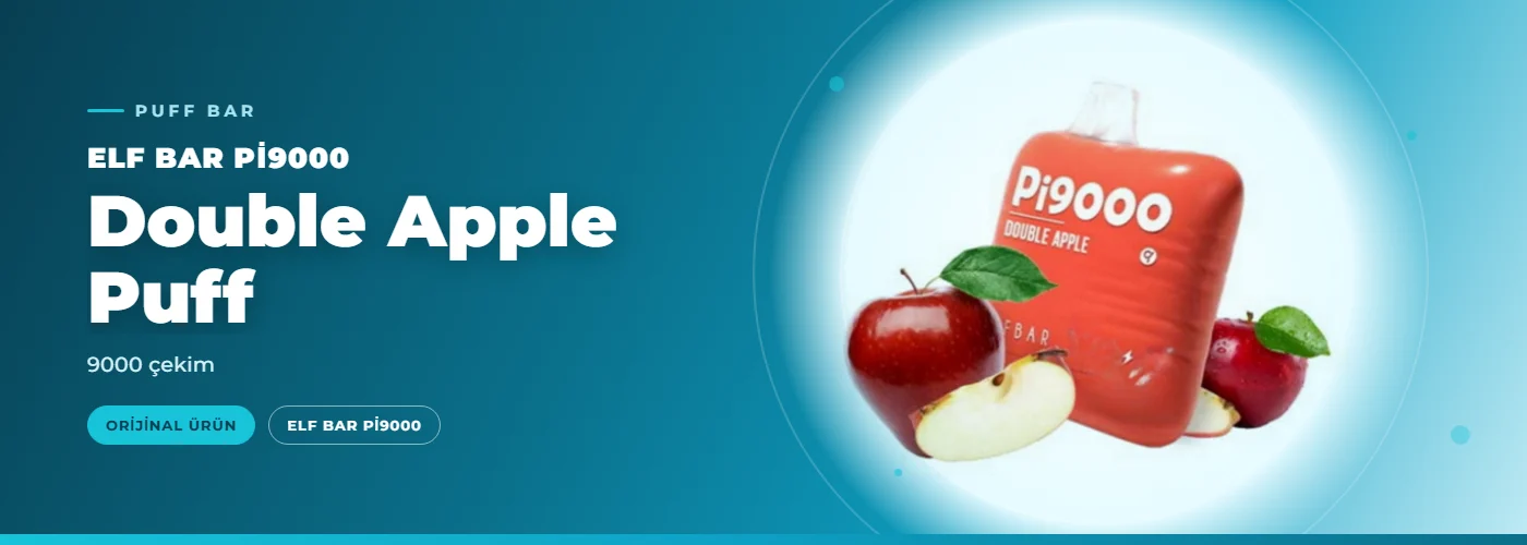 Elf Bar Pi9000 Double Apple Puff – 9000 çekim