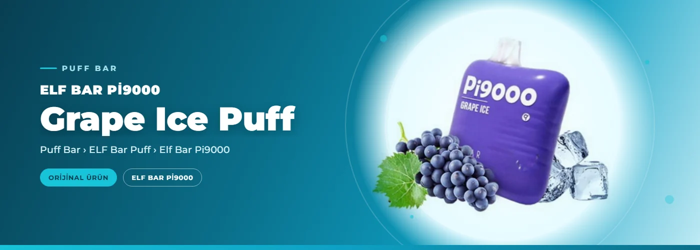 Elf Bar Pi9000 Grape Ice Puff
