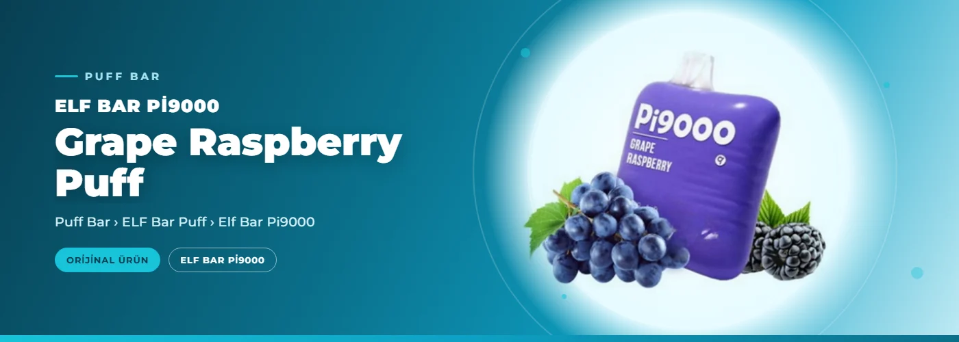 Elf Bar Pi9000 Grape Raspberry Puff