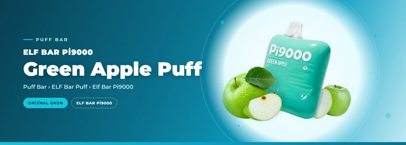Elf Bar Pi9000 Green Apple Puff