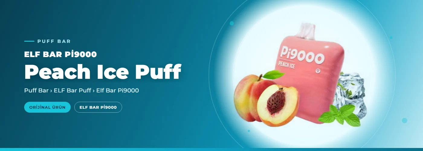 Elf Bar Pi9000 Peach Ice Puff