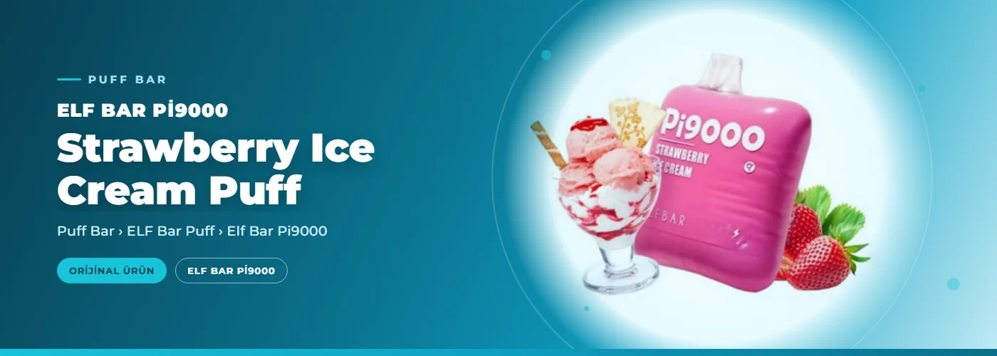 Elf Bar Pi9000 Strawberry Ice Cream Puff