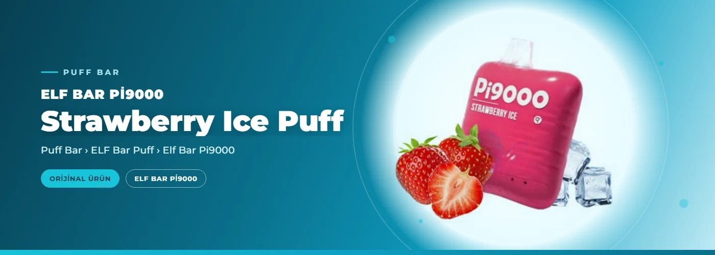 Elf Bar Pi9000 Strawberry Ice Puff