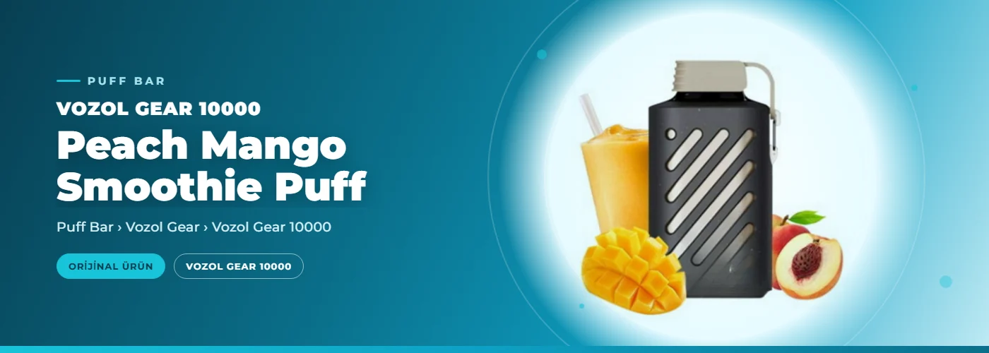 Vozol Gear 10000 Peach Mango Smoothie Puff