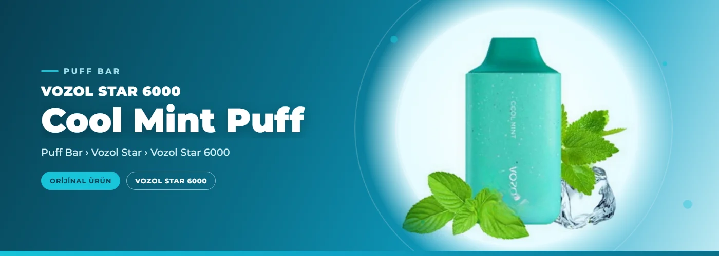 Vozol Star 6000 Cool Mint Puff