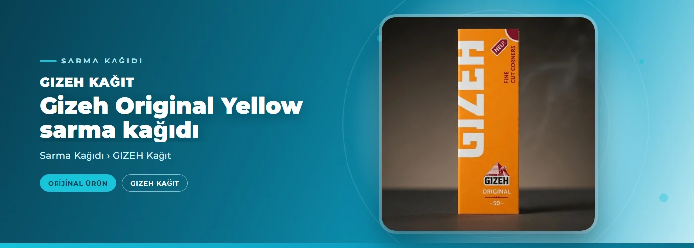 Gizeh Original Yellow sarma kağıdı