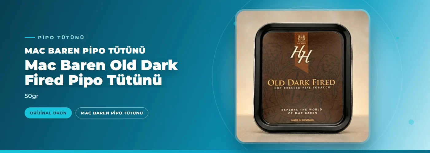 Mac Baren Old Dark Fired Pipo Tütünü – 50gr