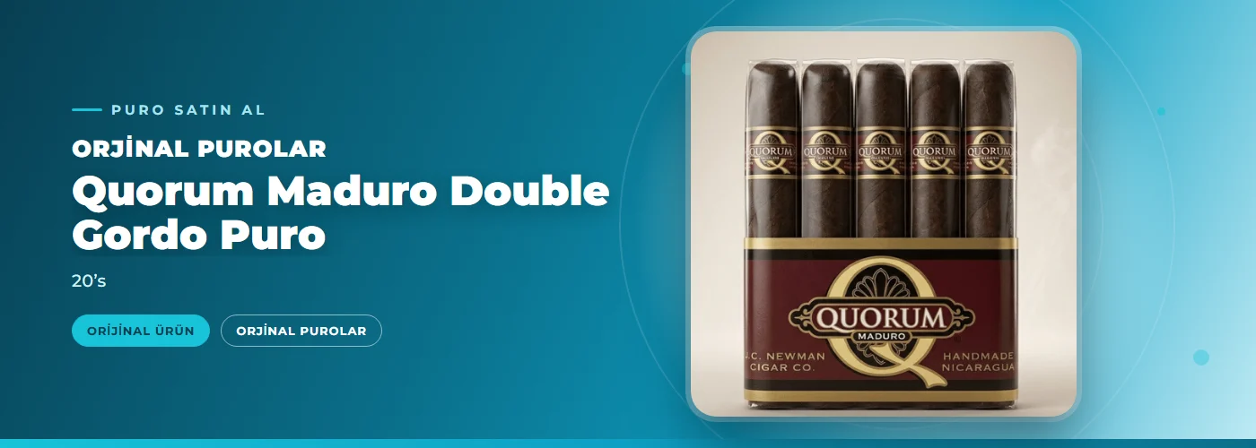 Quorum Maduro Double Gordo Puro – 20’s