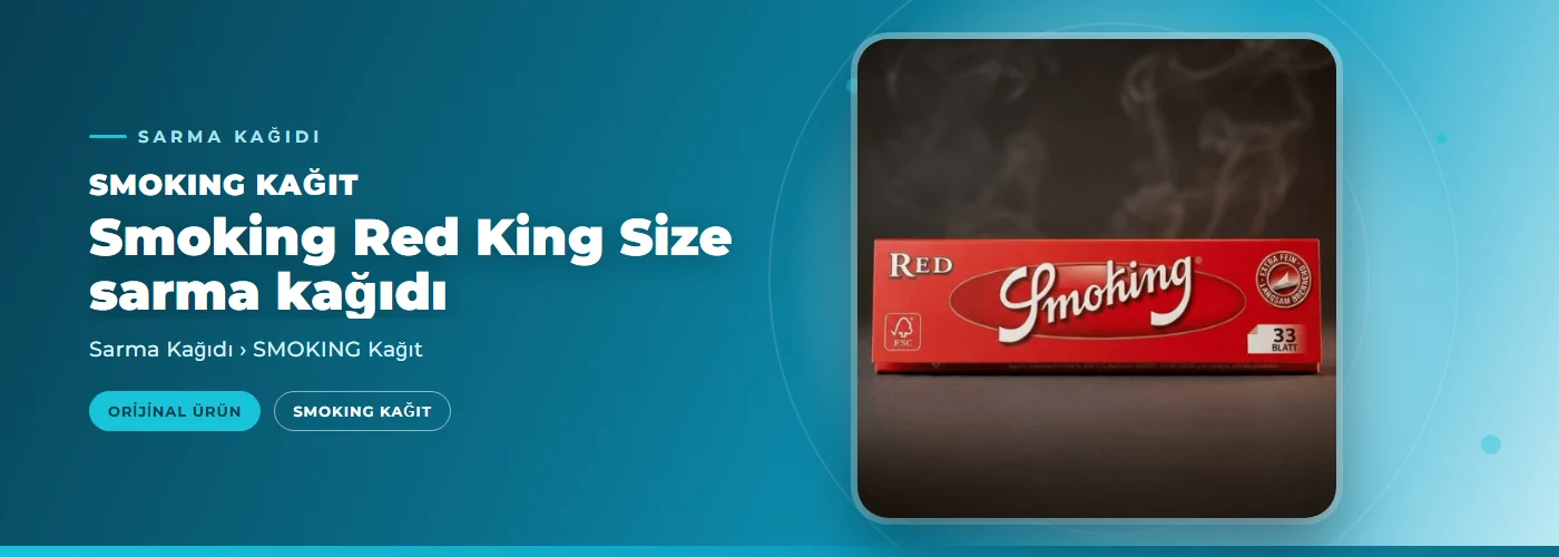 Smoking Red King Size sarma kağıdı