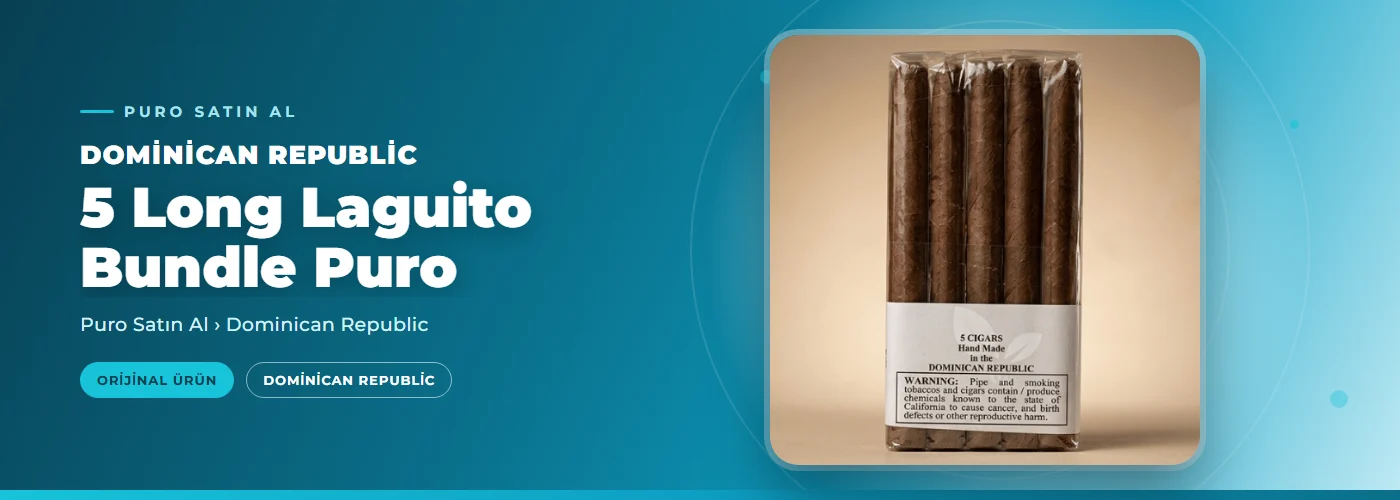 Dominican Republic 5 Long Laguito Bundle Puro
