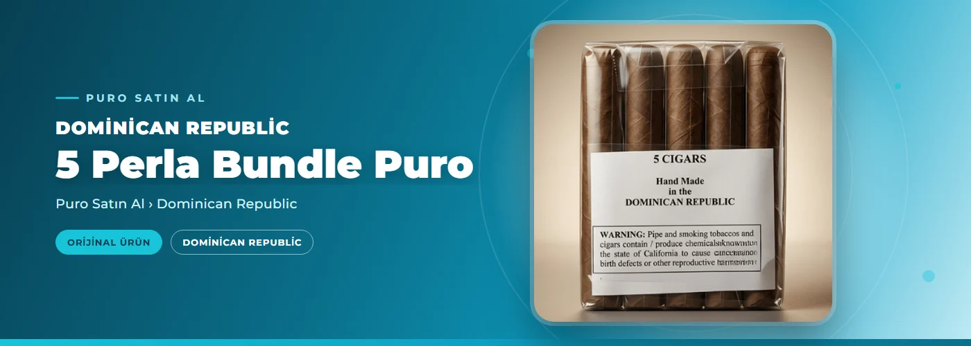 Dominican Republic 5 Perla Bundle Puro