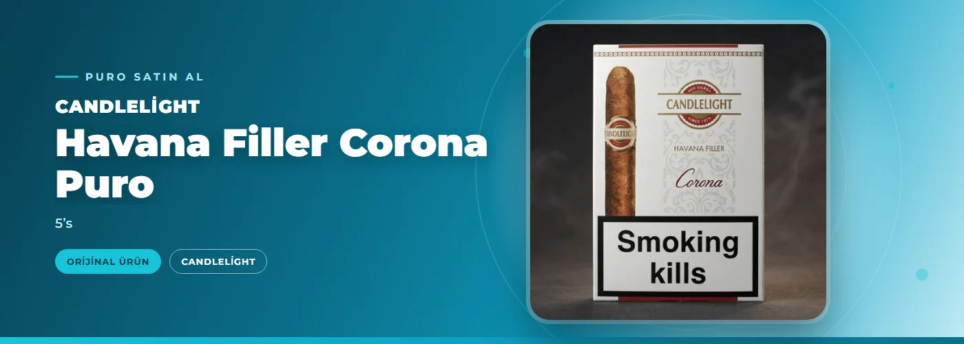 Candlelight Havana Filler Corona Puro – 5’s