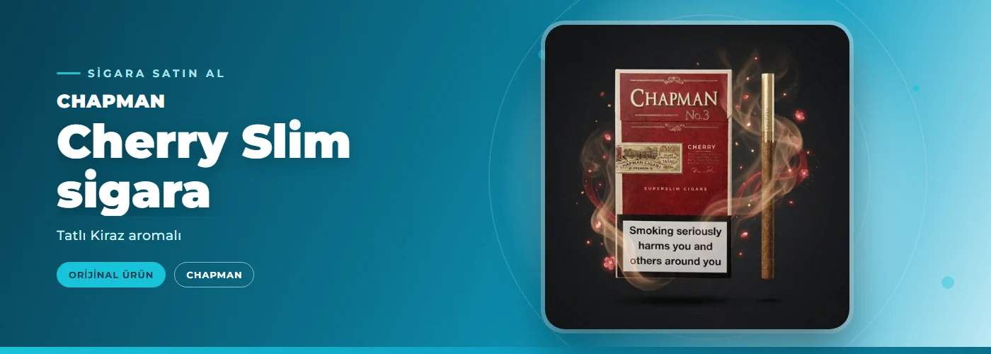 Chapman Cherry Slim sigara – Tatlı Kiraz aromalı