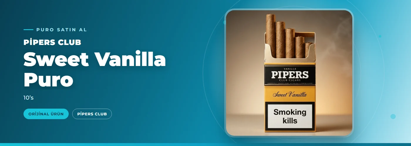Pipers Club Sweet Vanilla Puro – 10’s