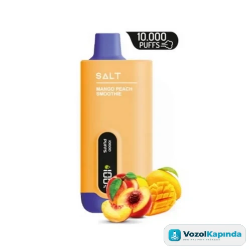Saltica 10000 Mango Peach Smoothie Puff - Dijital ekranlı