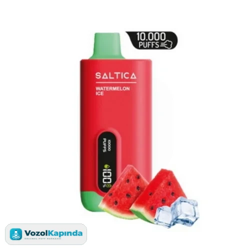 Saltica 10000 Watermelon Ice Puff - Dijital ekranlı