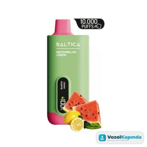 Saltica 10000 Watermelon Lemon Puff - Dijital ekranlı