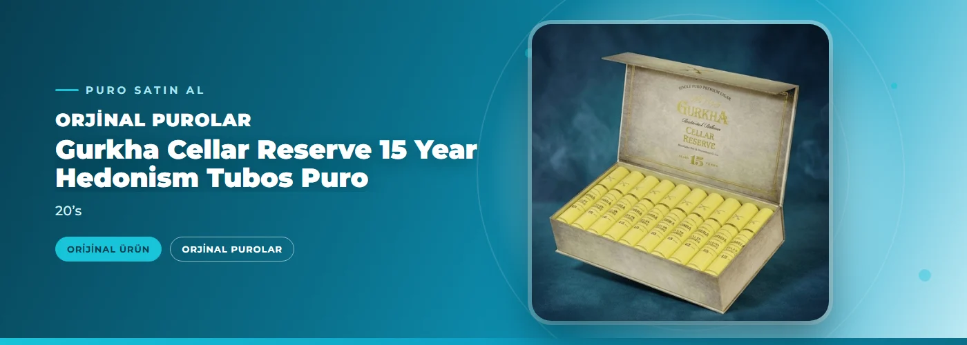 Gurkha Cellar Reserve 15 Year Hedonism Tubos Puro – 20’s
