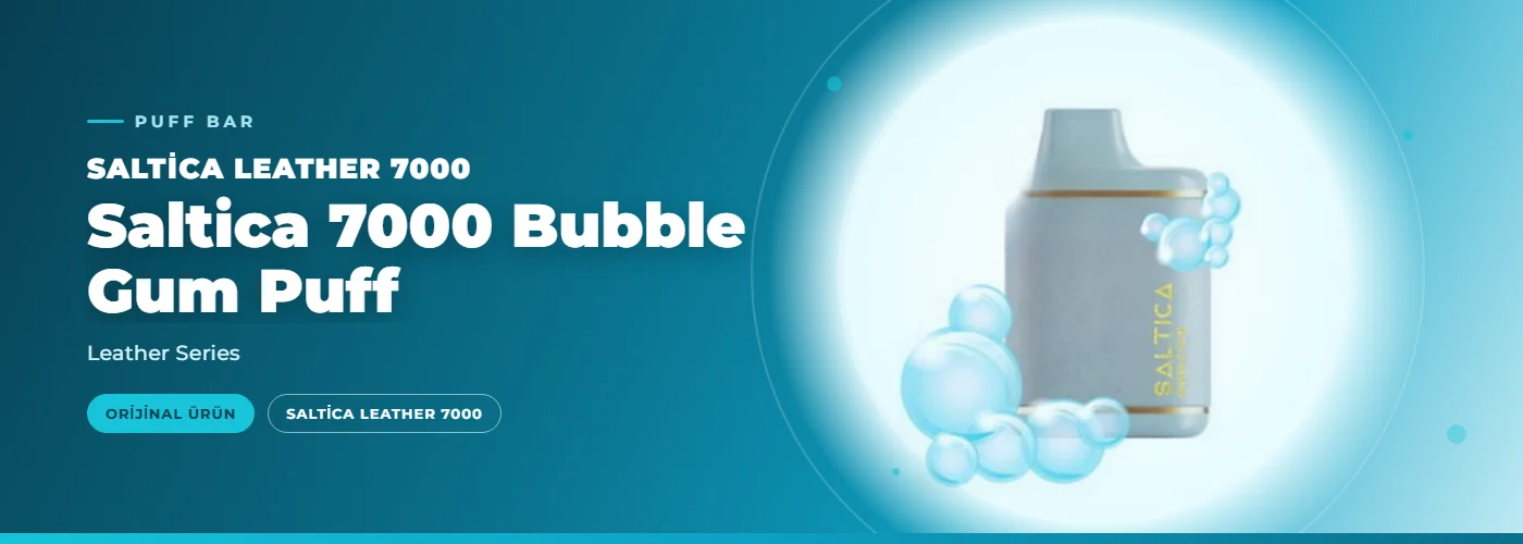 Saltica 7000 Bubble Gum Puff – Leather Series