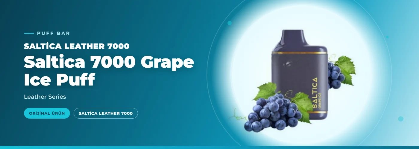 Saltica 7000 Grape Ice Puff – Leather Series