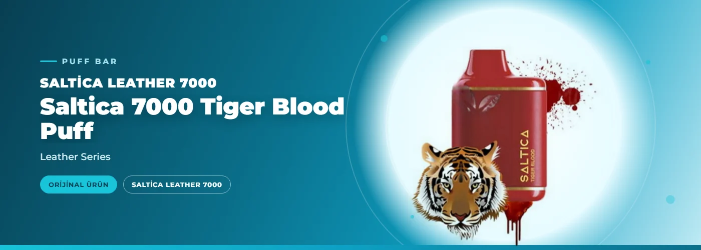 Saltica 7000 Tiger Blood Puff – Leather Series
