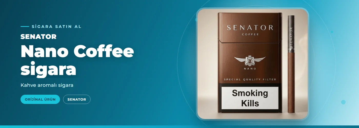 Senator Nano Coffee sigara – Kahve aromalı sigara