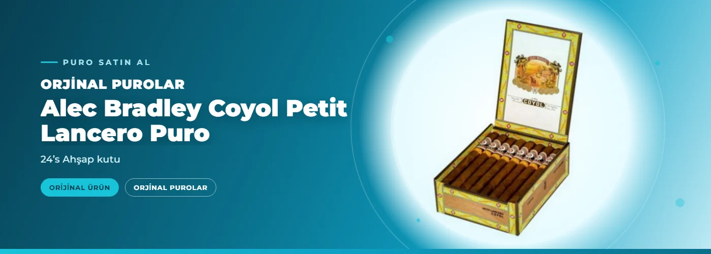 Alec Bradley Coyol Petit Lancero Puro – 24’s Ahşap kutu
