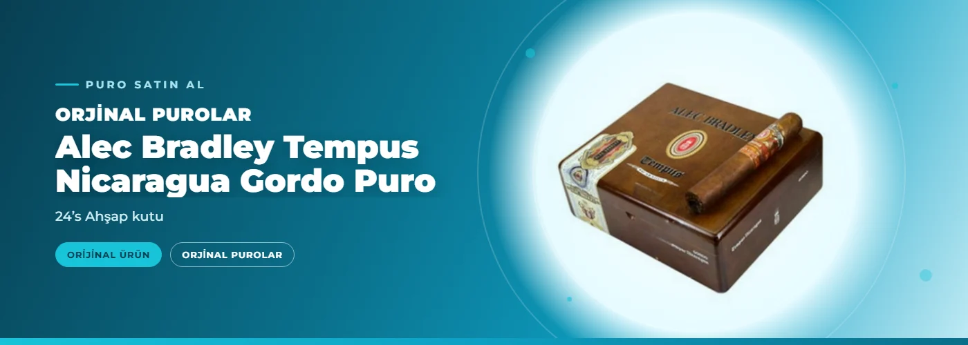 Alec Bradley Tempus Nicaragua Gordo Puro – 24’s Ahşap kutu