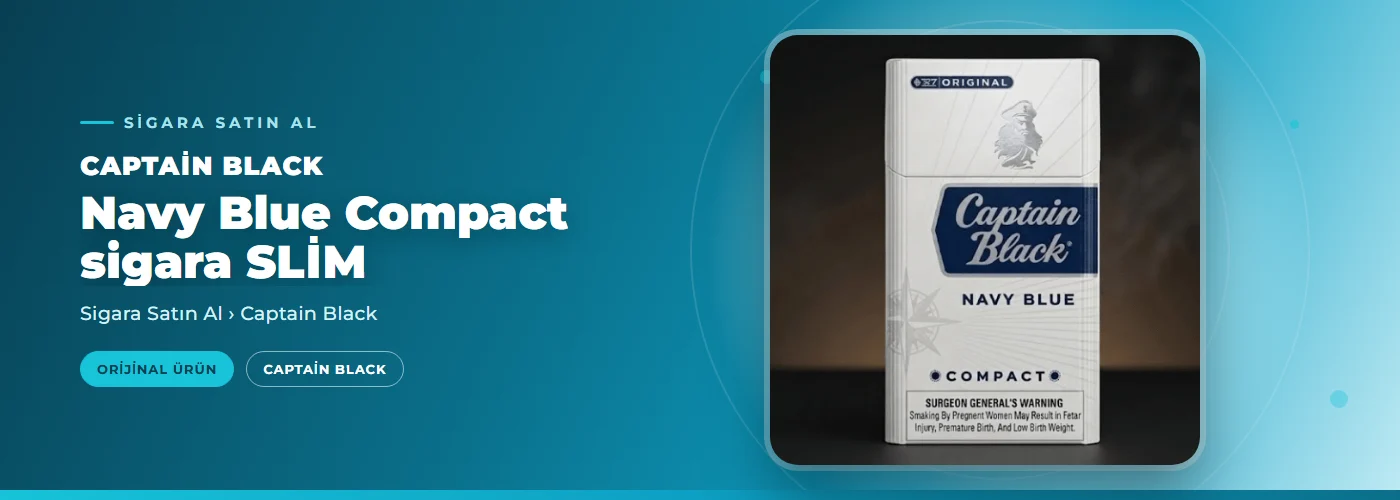 Captain Black Navy Blue Compact sigara SLİM
