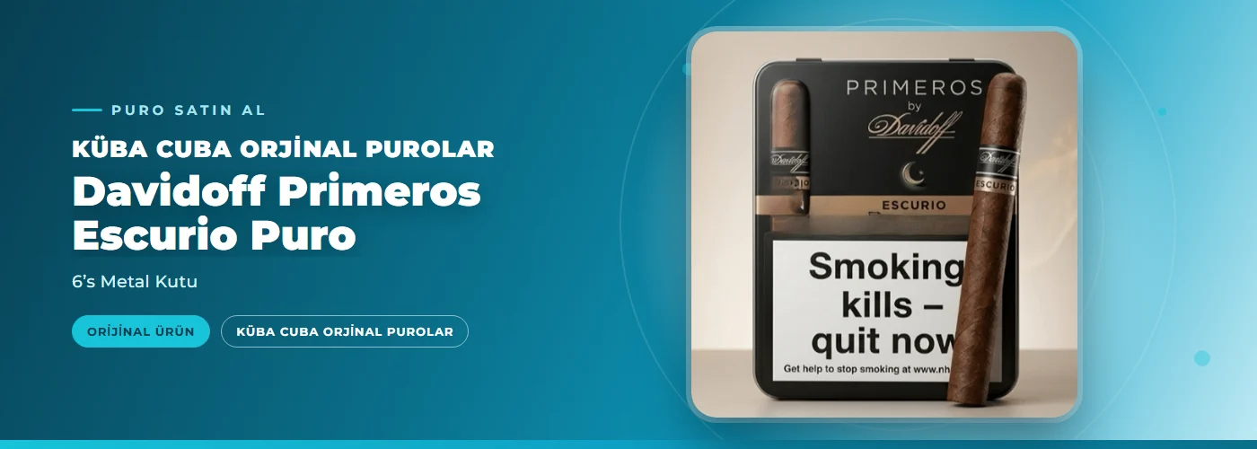 Davidoff Primeros Escurio Puro – 6’s Metal Kutu