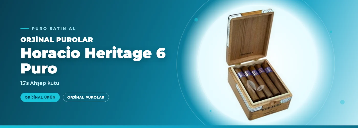 Horacio Heritage 6 Puro Satın Al – 15’s Ahşap kutu