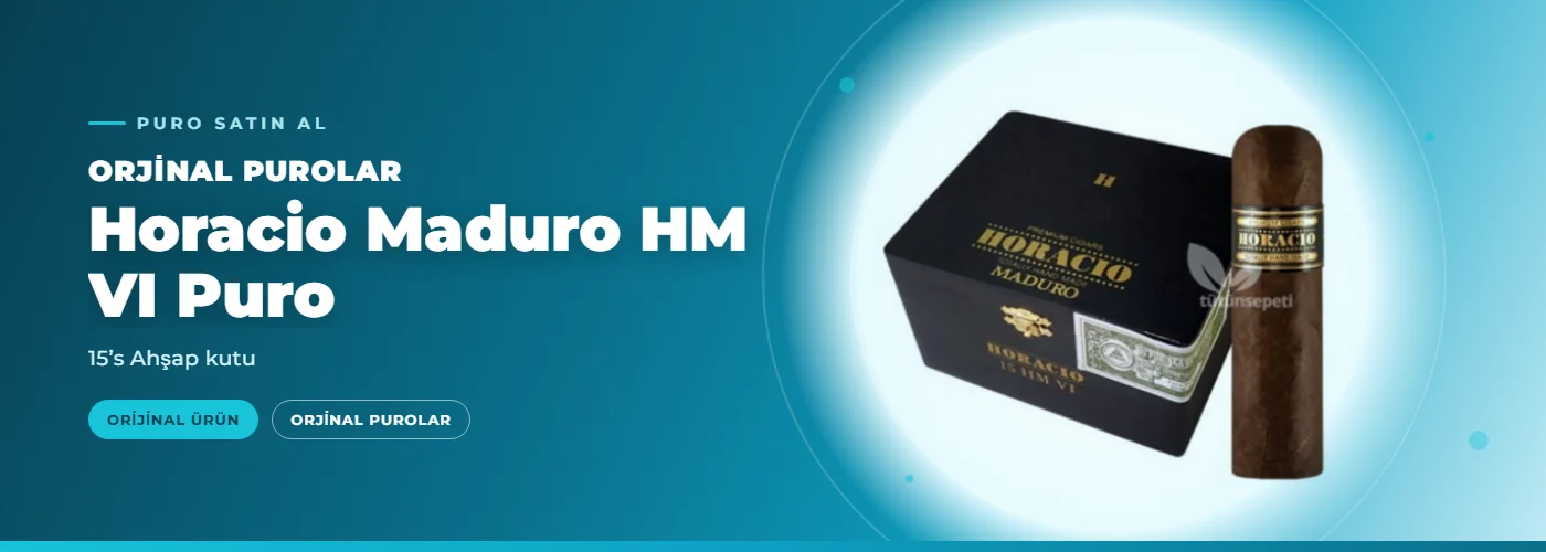 Horacio Maduro HM VI Puro Satın Al – 15’s Ahşap kutu
