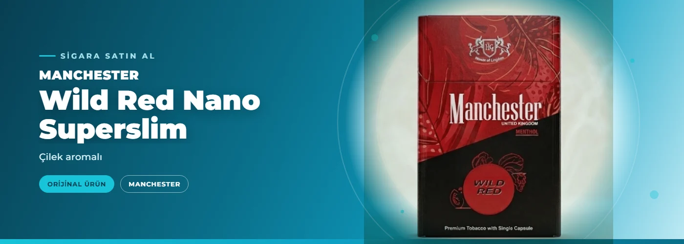 Manchester Wild Red Nano Superslim – Çilek aromalı