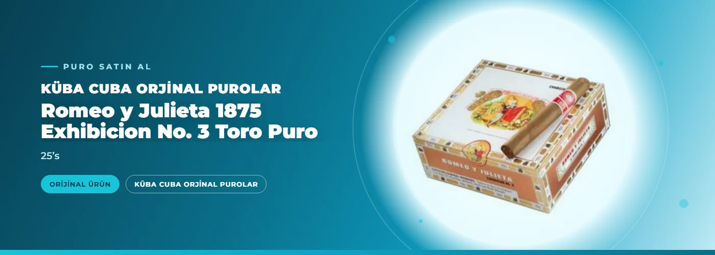Romeo y Julieta 1875 Exhibicion No. 3 Toro Puro – 25’s