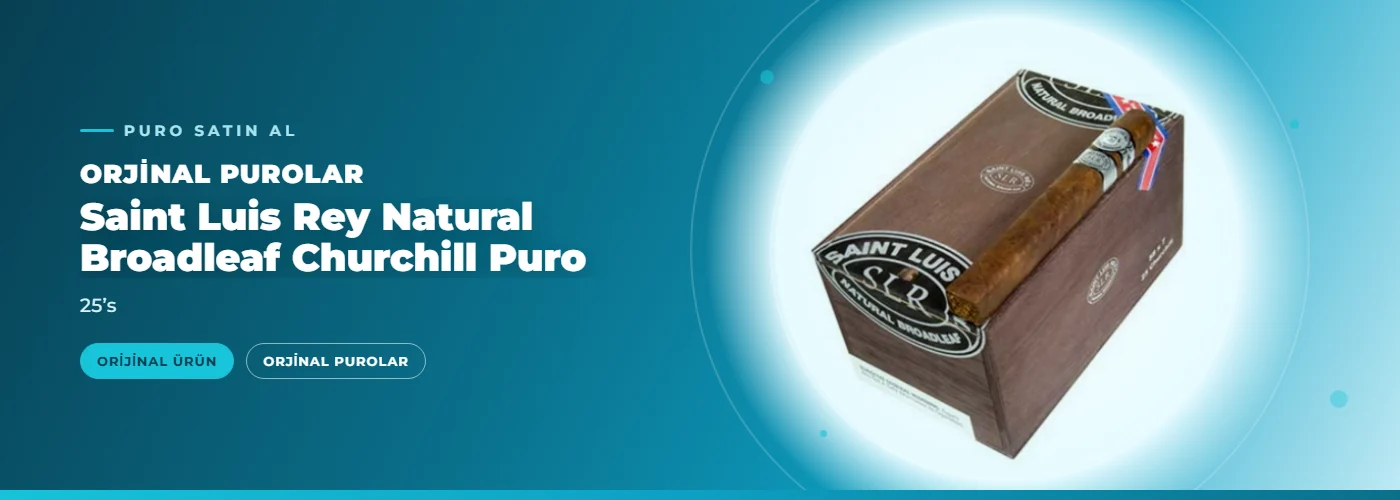 Saint Luis Rey Natural Broadleaf Churchill Puro Satın Al – 25’s