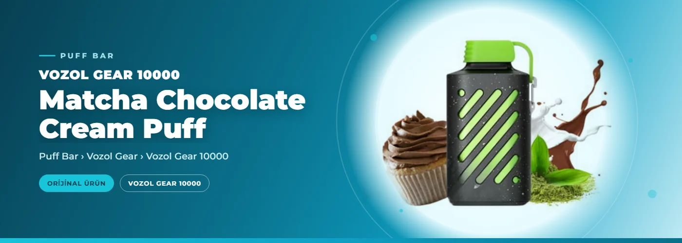 Vozol Gear 10000 Matcha Chocolate Cream Puff