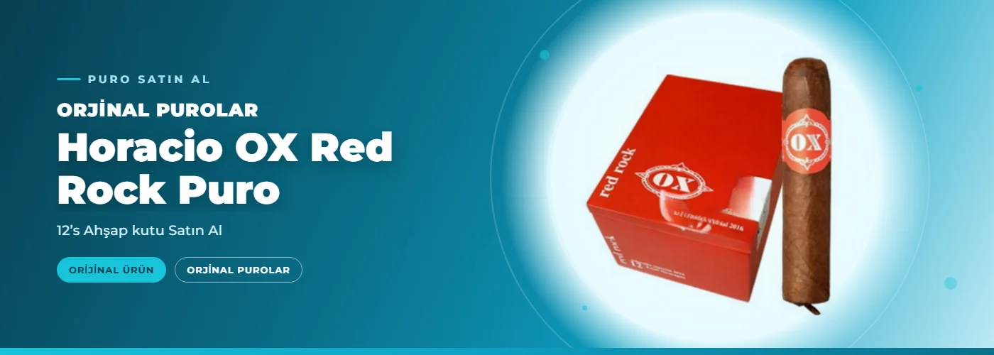 Horacio OX Red Rock Puro – 12’s Ahşap kutu Satın Al